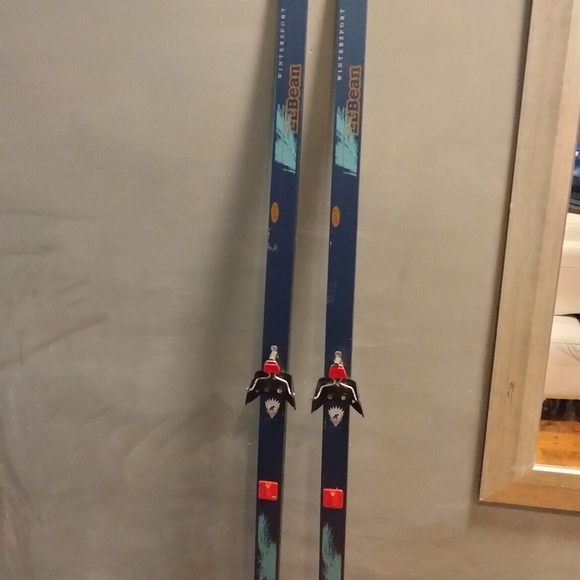 205 cm L.L.BEAN WINTERSPORT Crown Waxless Cross Country Skis - Picture 1 of 10